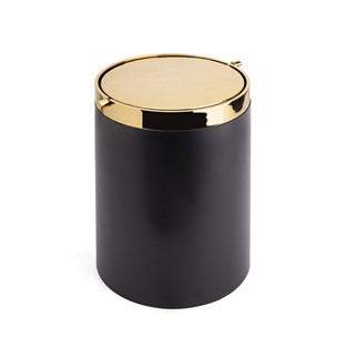 System Çöp Kovası Siyah Altın BA40012001012AL6-GL