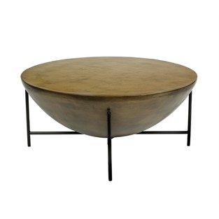Vitale Nord Brass Orta Sehpa 90 Cm Kahverengi MS.SEH0039