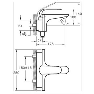 Artema Style X Banyo Bataryası Krom A40171