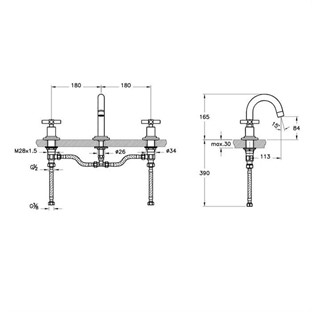 Artema Juno Ankastre Lavabo Bataryası A40861
