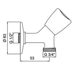 Punto Çamaşır Musluğu A41039