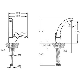 Punto Viva Döner Lavabo Bataryası A41063