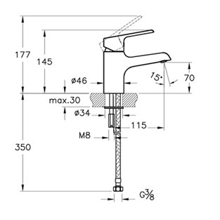 Artema Axe S Lavabo Bataryası A41069
