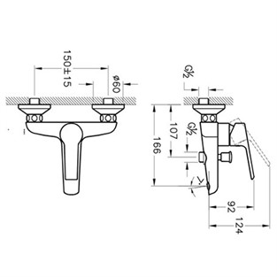 Artema Axe S Banyo Bataryası Krom A41070