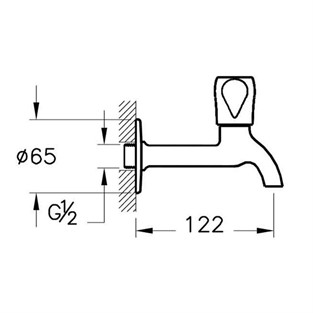 Artema Uzun Musluk Krom A41584