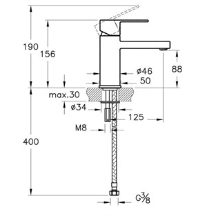 Artema Flo S Lavabo Bataryası Krom A41936