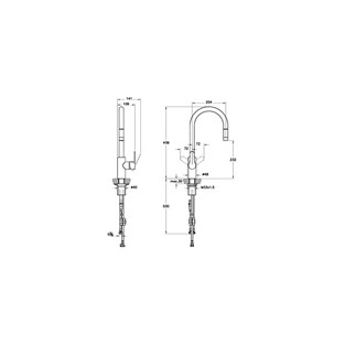 Inox Pull Down Eviye Bataryası A42153