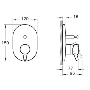 Artema Nest Trendy Ankastre Banyo Bataryası A42227