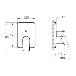 Artema Sento Ankastre Banyo Bataryası A42294