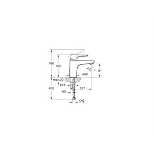 X-Line Lavabo Bataryası A42321