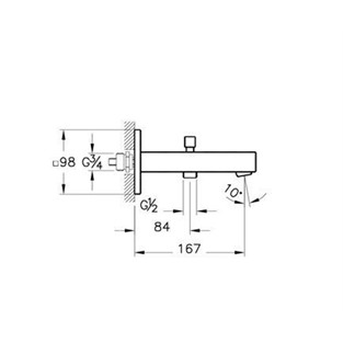 Artema Q-Line Çıkış Ucu-El Duşu Çıkışlı A42393