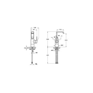 Suit U Lavabo Bataryası-Yüksek A42469
