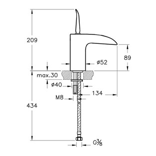 Artema T4 Lavabo Bataryası A42475