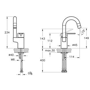 Artema Fold S Lavabo Bataryası Döner Borulu A42534