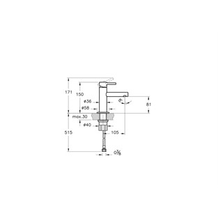 Origin Lavabo Bataryası Parlak Bakır A4255526