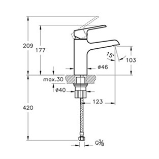 Artema Axe S Lavabo Bataryası Large A42580