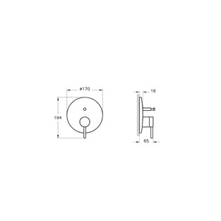 VitrA Origin Ankastre Banyo Bataryası Fırçalı Nikel Sıva Üstü A4262034