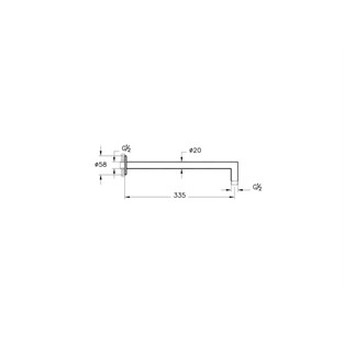VitrA Origin Duvardan Dirsek Fırçalı Nikel A4263134