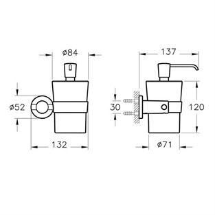 VitrA Ilia Sıvı Sabunluk A44332
