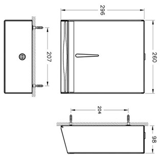 VitrA Arkitekta Kağıt Dispenser A44351