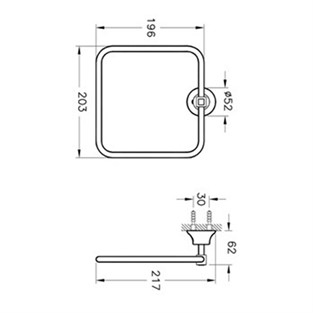 VitrA Juno Classic Halka Havluluk A44420