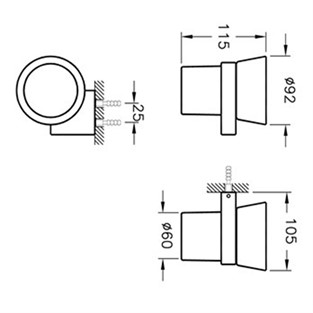 VitrA Diagon Diş Fırçalığı A44426