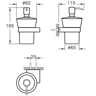 VitrA Diagon Sıvı Sabunluk A44427
