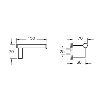 VitrA Diagon Tuvalet Kağıtlığı A44435