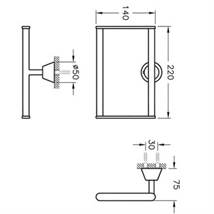 VitrA Matrix Halka Havluluk A44577