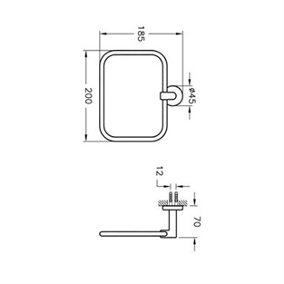 VitrA Minimax Halka Havluluk A44783
