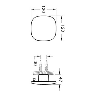 VitrA Eternity Büyük Kare Askı A44881