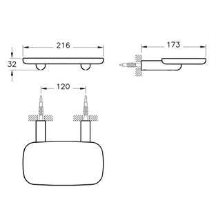 VitrA Eternity Etajer Krom A44882