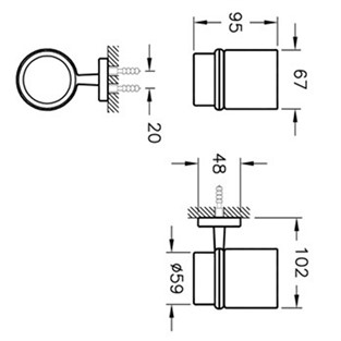 VitrA Q-Line Diş Fırçalığı A44993