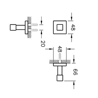 VitrA Q-Line Askı Tekli A44998