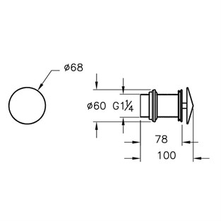 VitrA Lavabo Yuvarlak Süzgeci A45145