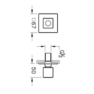 Artema Su Jeti Kare A45689