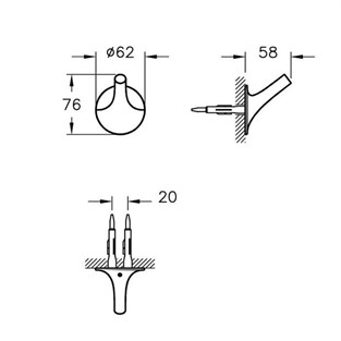 VitrA İstanbul Askı Tekli A48003