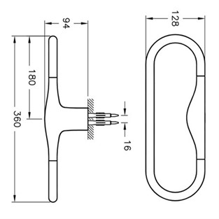 VitrA İstanbul Halka Havluluk A48008