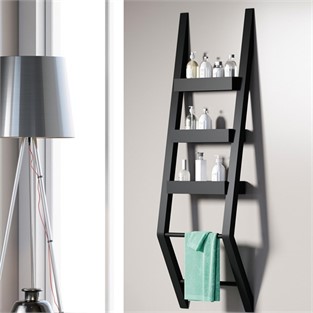 ORKA Agora Ahşap Havluluk Mat Siyah ORKA3000066