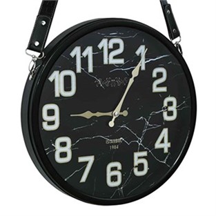 Vitale Dragon Askılı Siyah Duvar Saati 40 cm AK.BI0122
