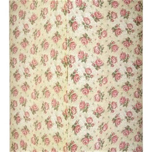 Vitale Şiva Çiçek Desenli Krem Mumluk 18x41 cm AK.FQ0023