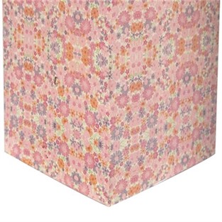 Vitale Şiva Çiçek Desenli Pembe Mumluk 18x31 cm AK.FQ0024