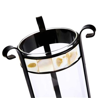 Vitale Lux Dekoratif Sedefli Mumluk 13x23 cm AK.GB0014