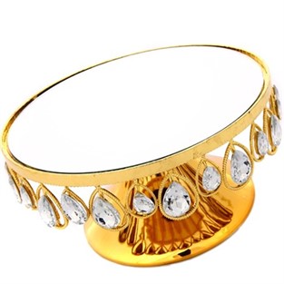 Vitale Nila Gold Ayaklı Tabak 22x11 cm AK.HQ0010