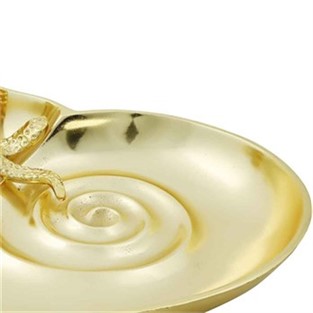 Vitale Ahtapot Gold Metal Kase 40x30 cm AK.HY0008