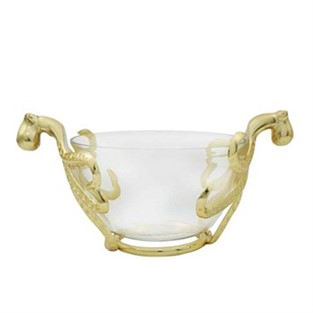 Vitale Ahtapot Gold Cam Kase 25x13 cm AK.HY0010