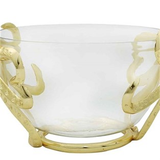 Vitale Ahtapot Gold Cam Kase 25x13 cm AK.HY0010