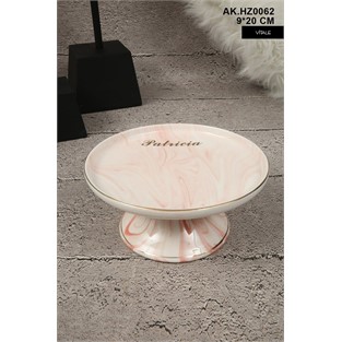Vitale Pembe Seramik Dekoratif Kase AK.HZ0062