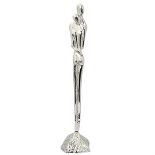 Vitale Metal Sarılan Çift Obje 15x63 cm AK.IJ0021