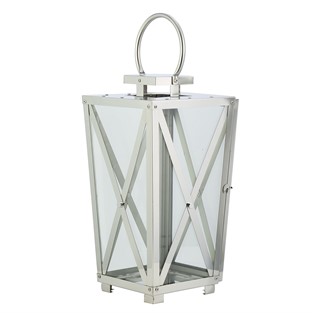 Vitale Sılver Dortgen Büyük Fener 20*20*40 Cm AK.JD0113